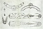 Compasso militare di Galileo. Da ''Le operazioni del compasso geometrico, et militare di Galileo Galilei.'' Padova 1606. (Oscar Mario Zatta)